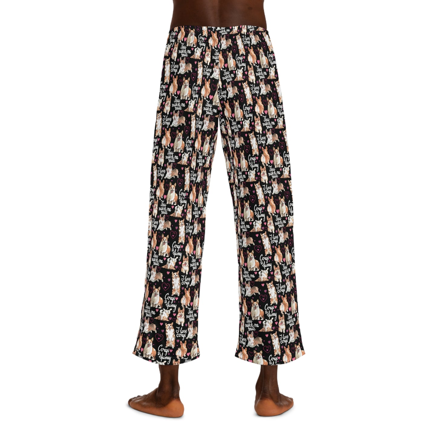 Corgi 'They Make Me Smile' Men's Pajama Pants