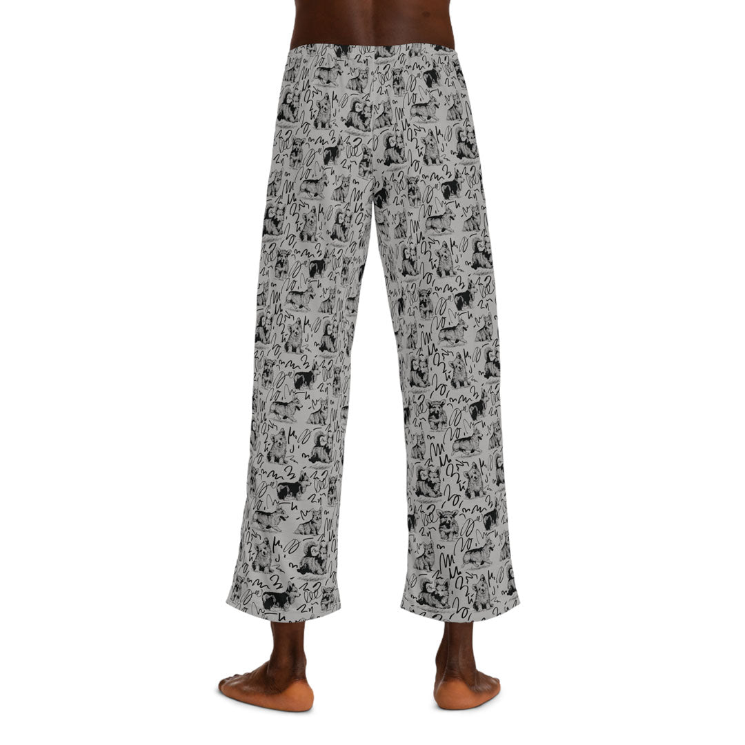 Corgi Drawing Men's Pajama Pants