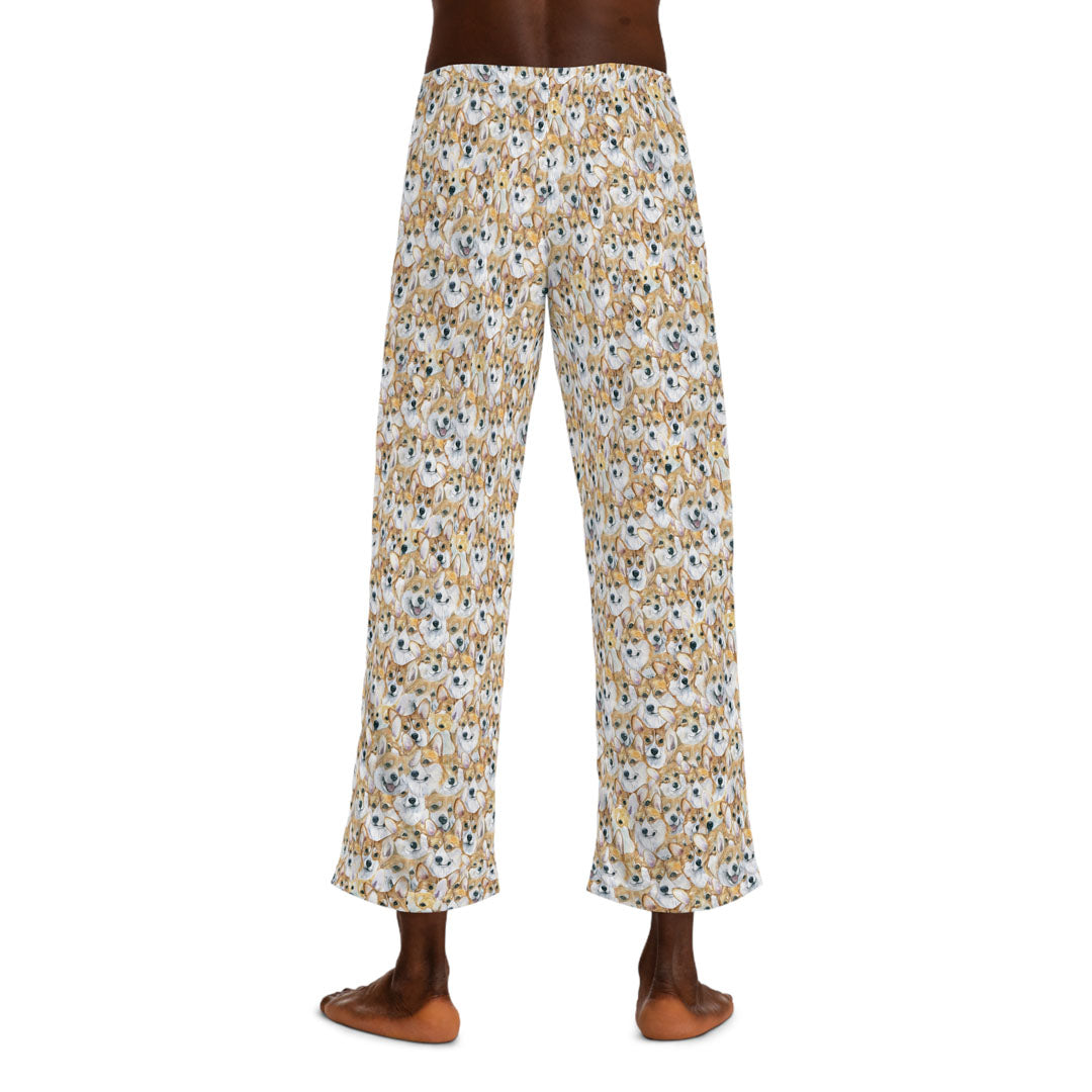 Corgi Faces Men's Pajama Pants