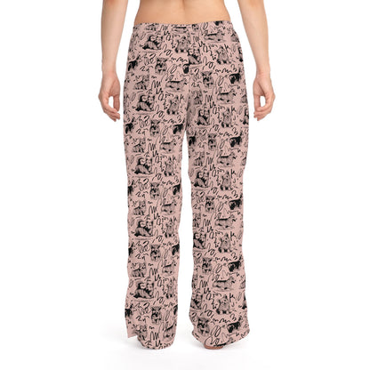 Corgi Drawing Women's Pajama Pants