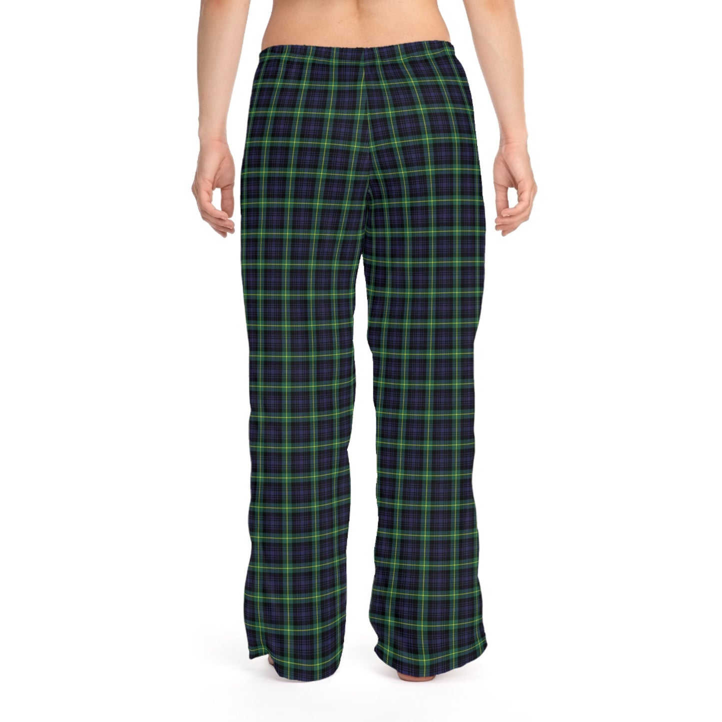 Corgi Women's Pajama Pants (Blue/Green)