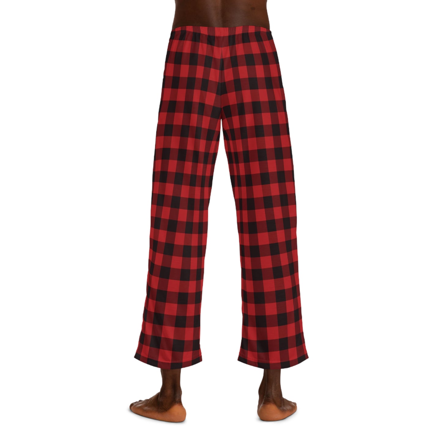 Frenchie Men's Pajama Pants (Red/Black Checkered)