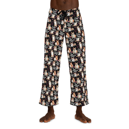 Corgi 'They Make Me Smile' Men's Pajama Pants