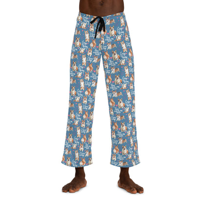 Corgi 'They Make Me Smile' Men's Pajama Pants