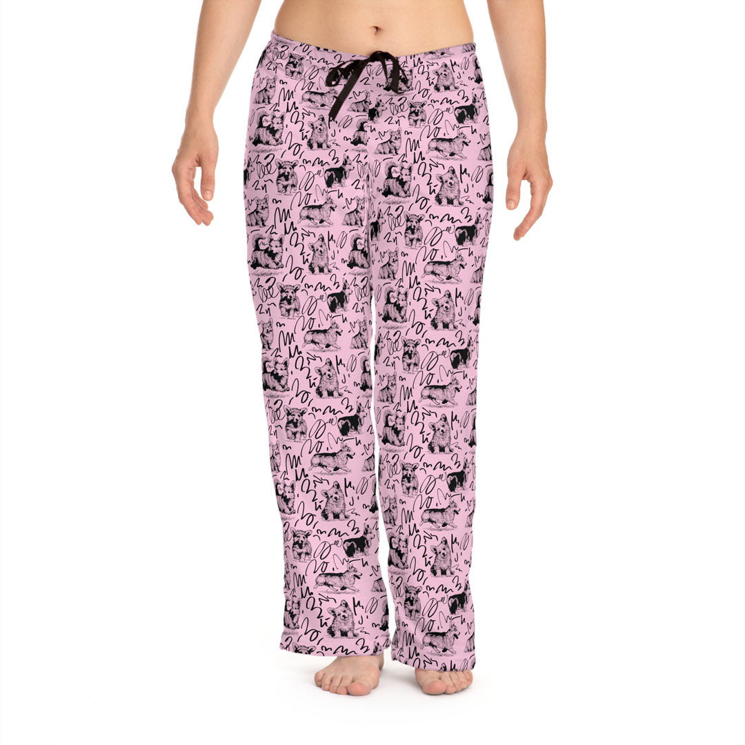 Corgi Drawing Women's Pajama Pants