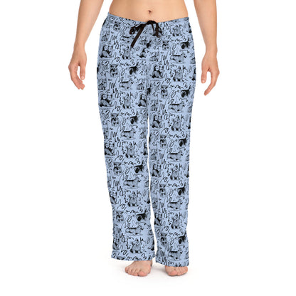 Corgi Drawing Women's Pajama Pants