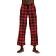 Frenchie Men's Pajama Pants (Red/Black Checkered)