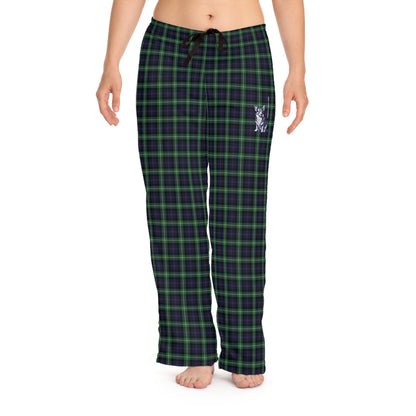 Corgi Women's Pajama Pants (Blue/Green)