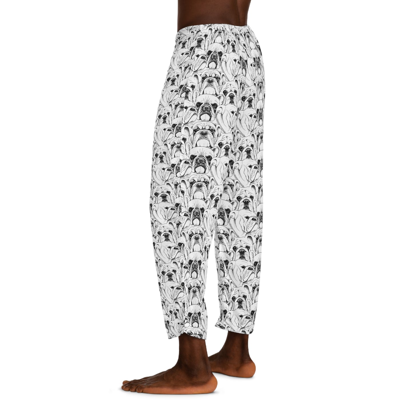 Bulldog Faces Men's Pajama Pants