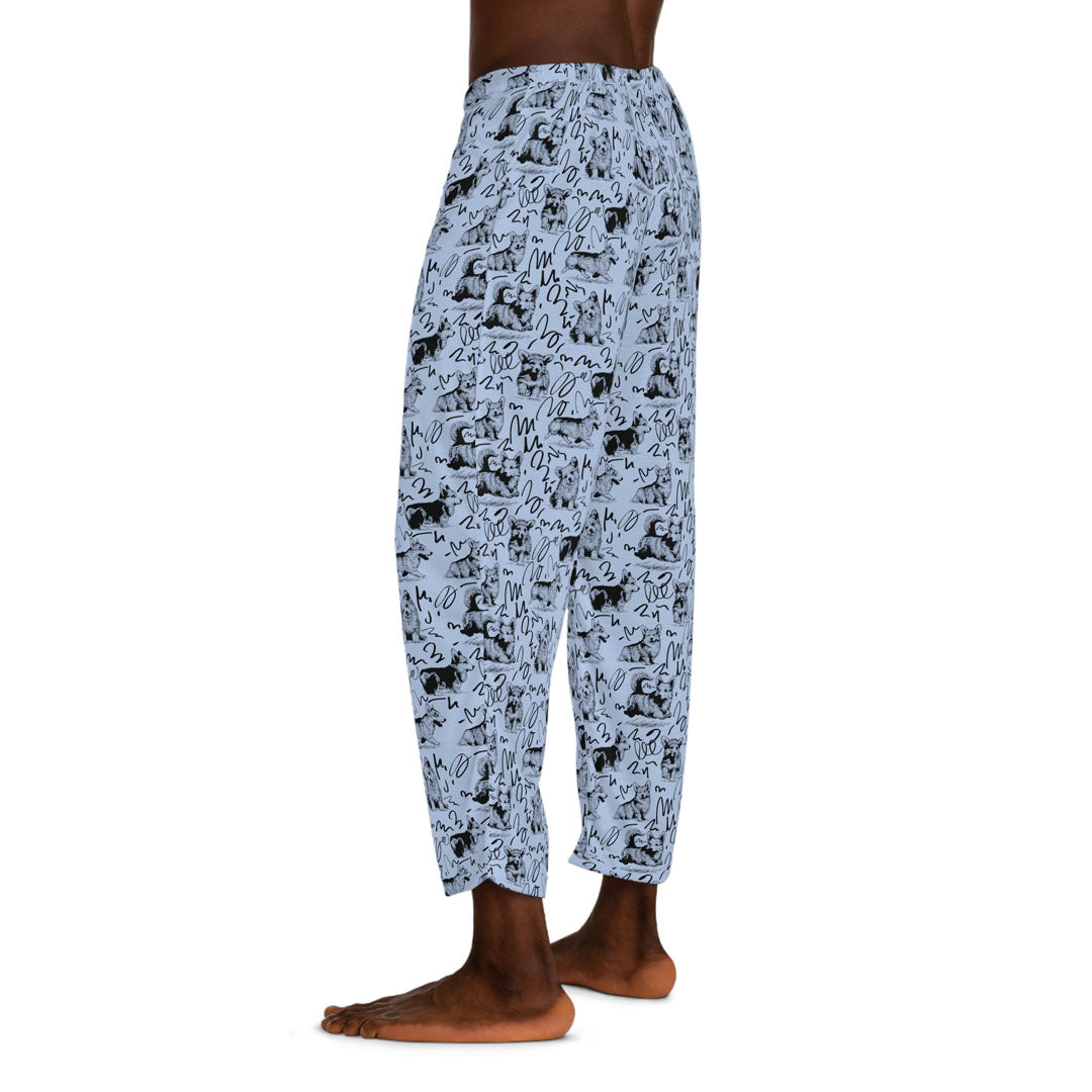 Corgi Drawing Men's Pajama Pants