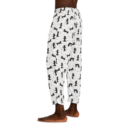 Dachshund Yoga Funny Men's Pajama Pants