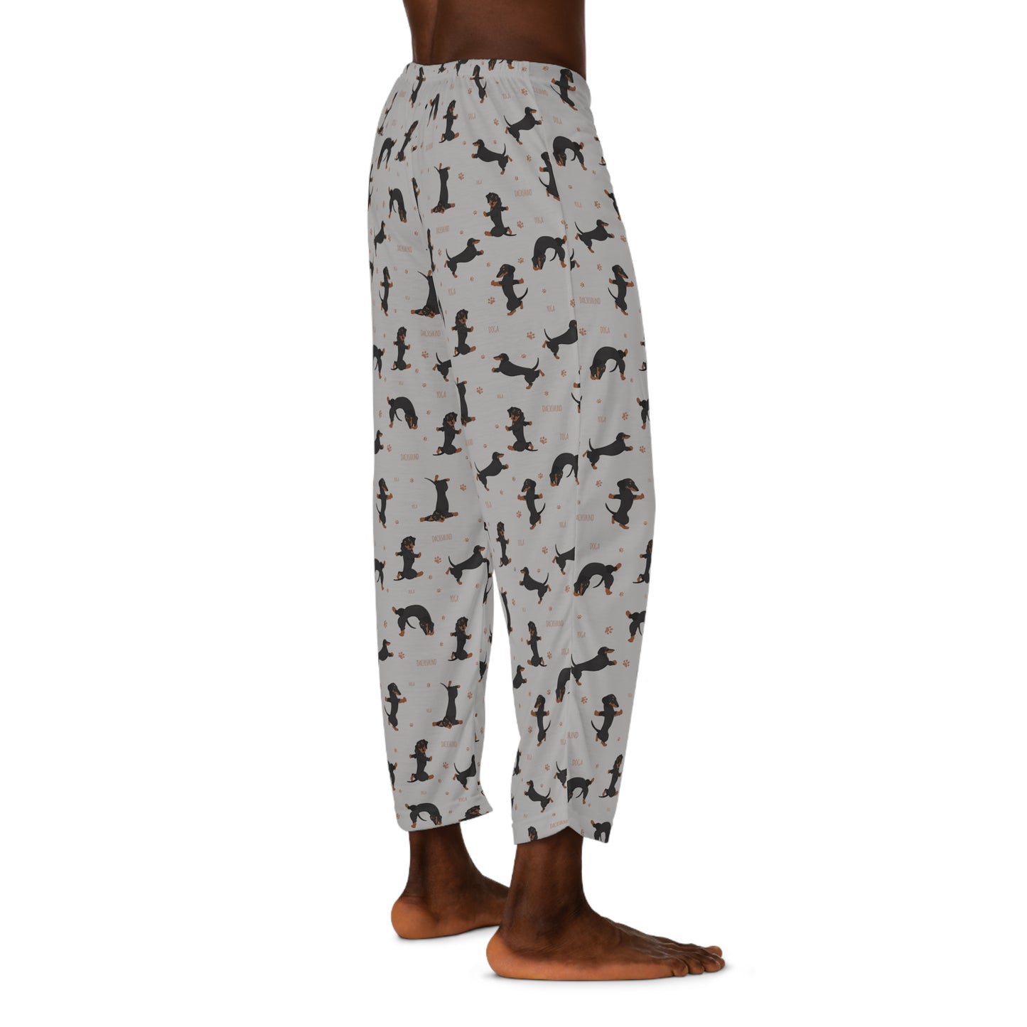 Dachshund Yoga Funny Men's Pajama Pants