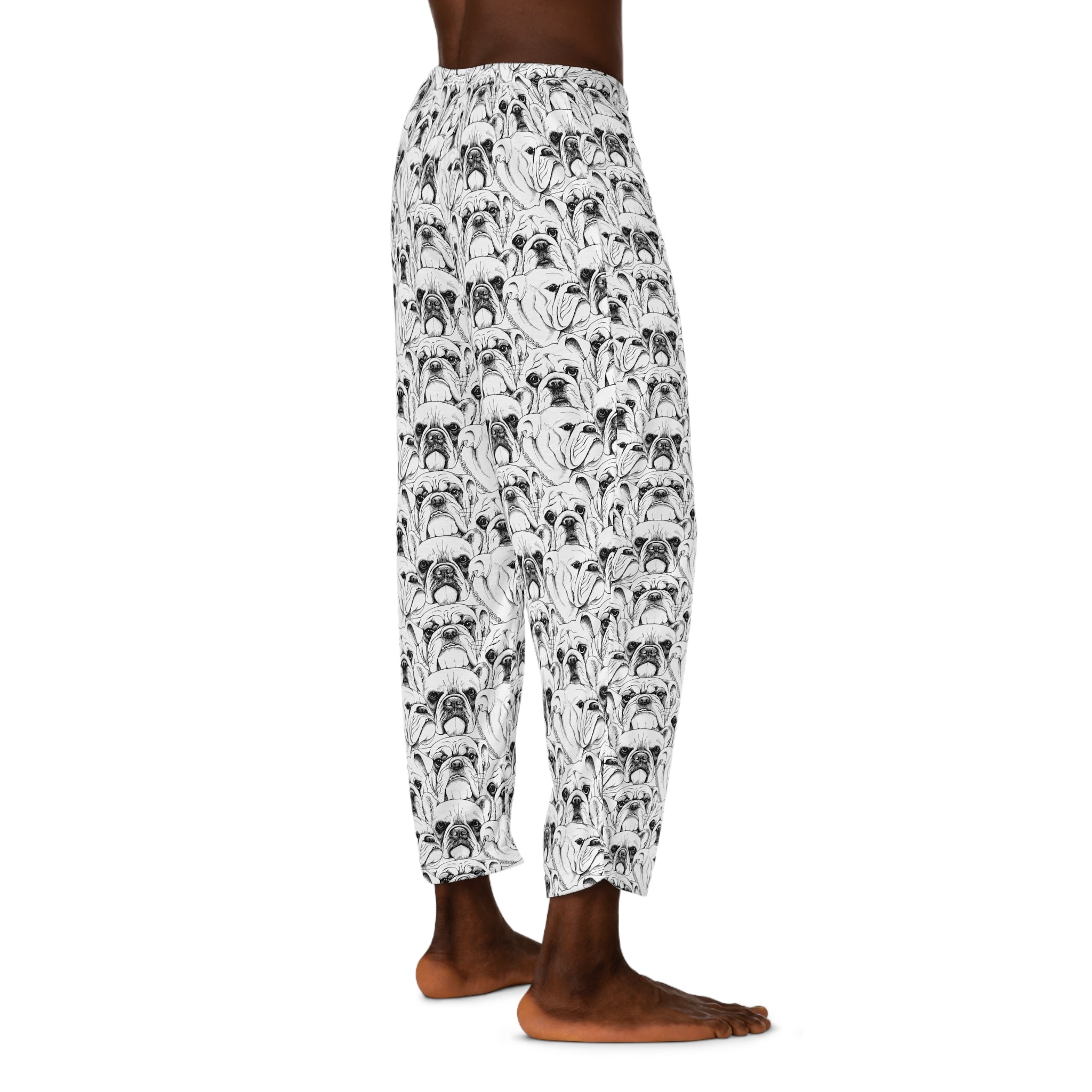 Bulldog Faces Men's Pajama Pants