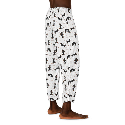 Dachshund Yoga Funny Men's Pajama Pants