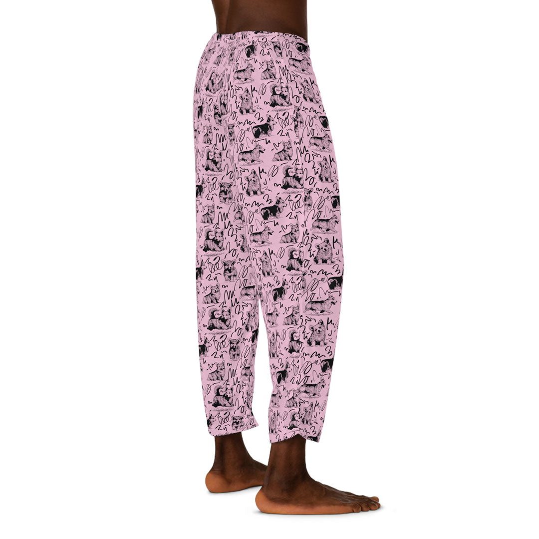 Corgi Drawing Men's Pajama Pants