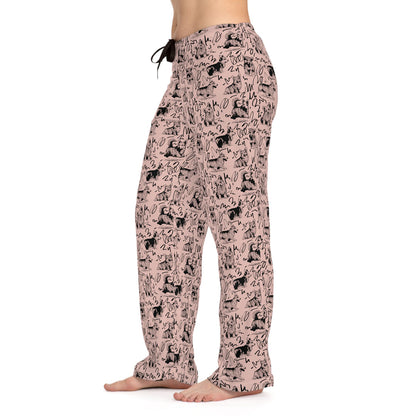 Corgi Drawing Women's Pajama Pants