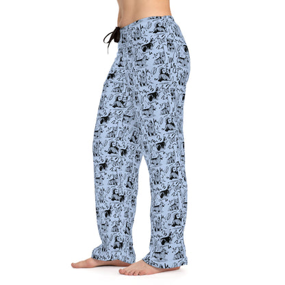 Corgi Drawing Women's Pajama Pants