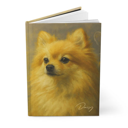 Personalized Pomeranian Fine-Art Graffiti-Style Hardcover Journal