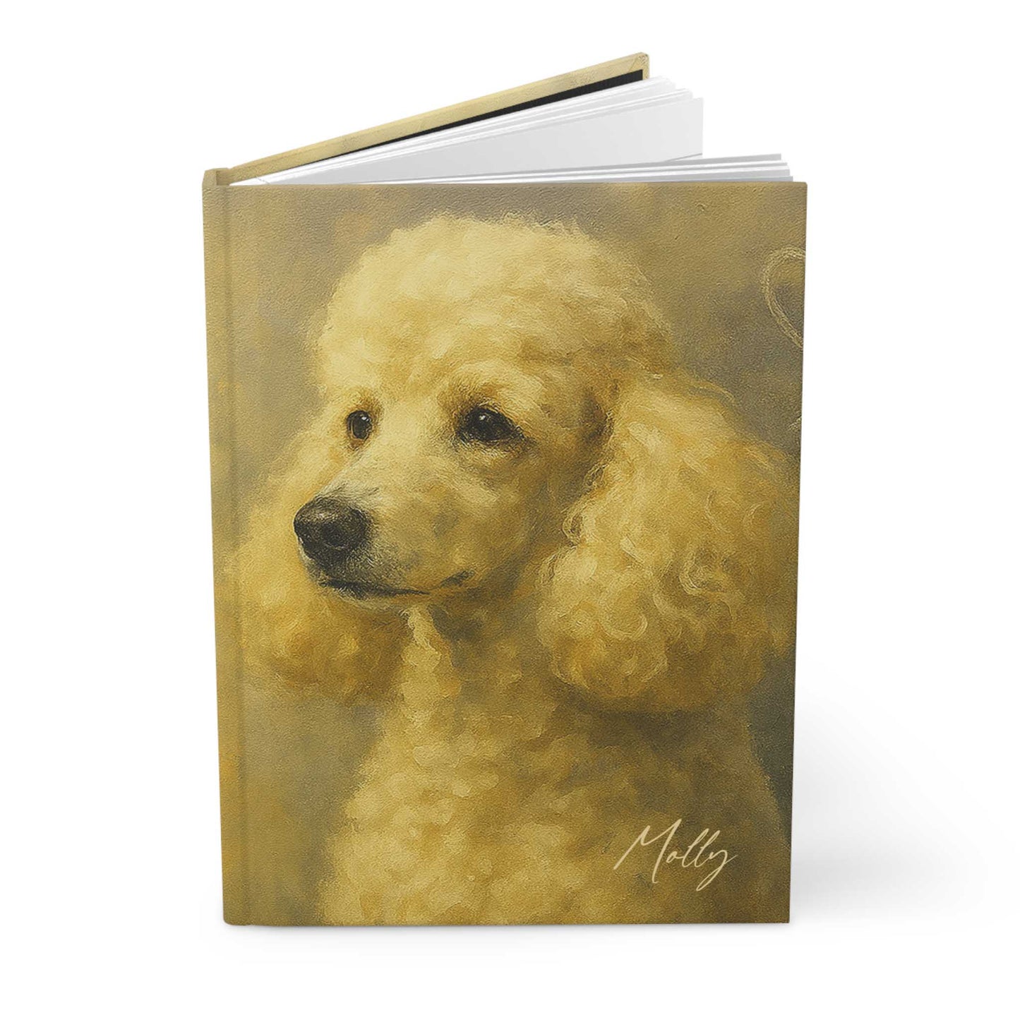 Personalized Poodle Fine-Art Graffiti-Style Hardcover Journal