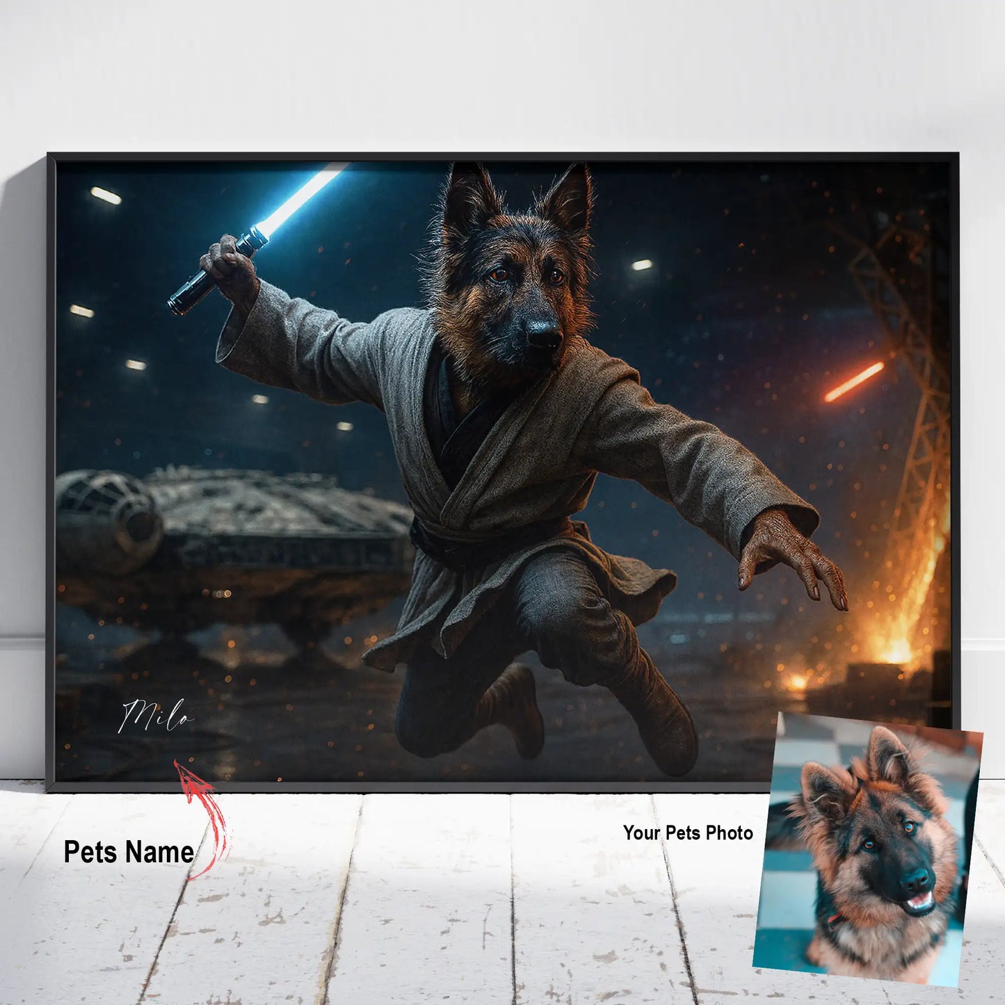 Custom Pet Portrait | Star Wars inspired Cinematic Pawtraits