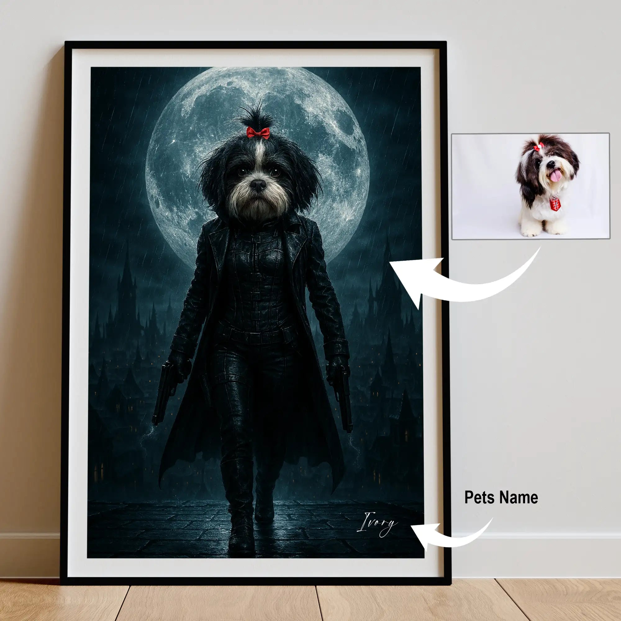 Custom Pet Portrait | Dark Fantasy Cinematic Pawtraits