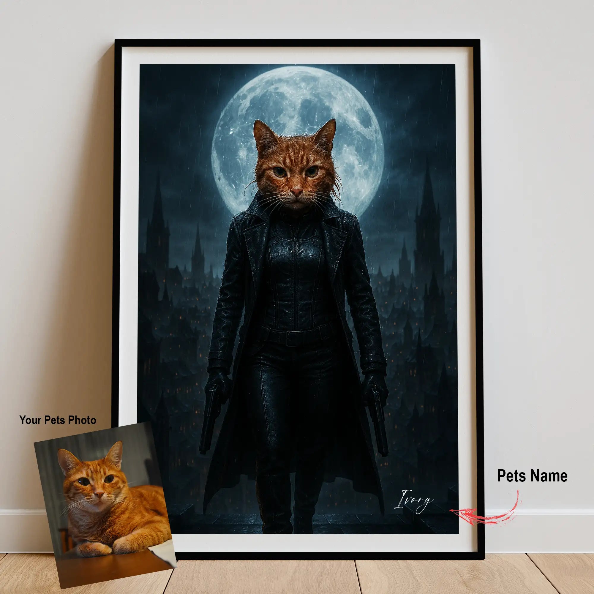 Custom Pet Portrait | Dark Fantasy Cinematic Pawtraits