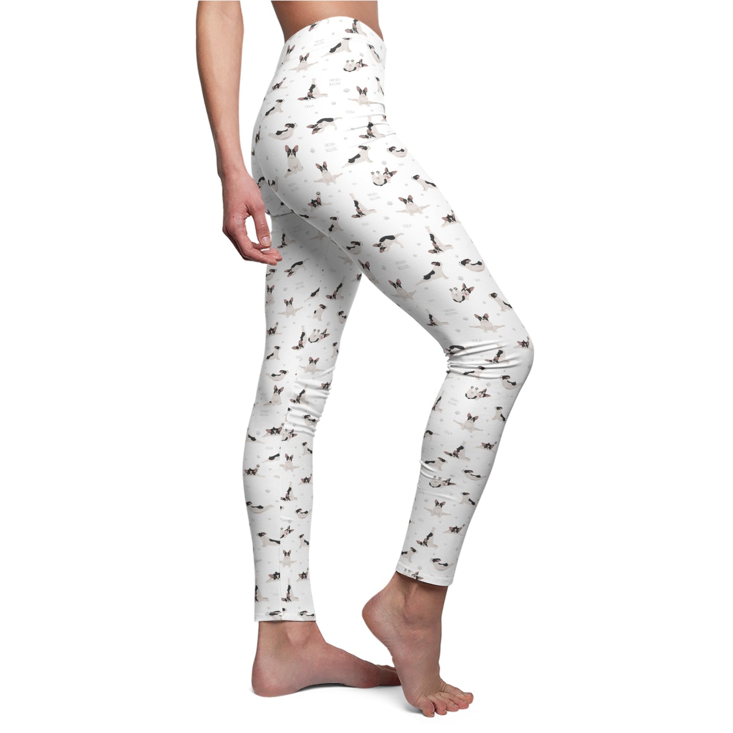 Doga French Bulldog Women's Cut & Sew Casual Leggings