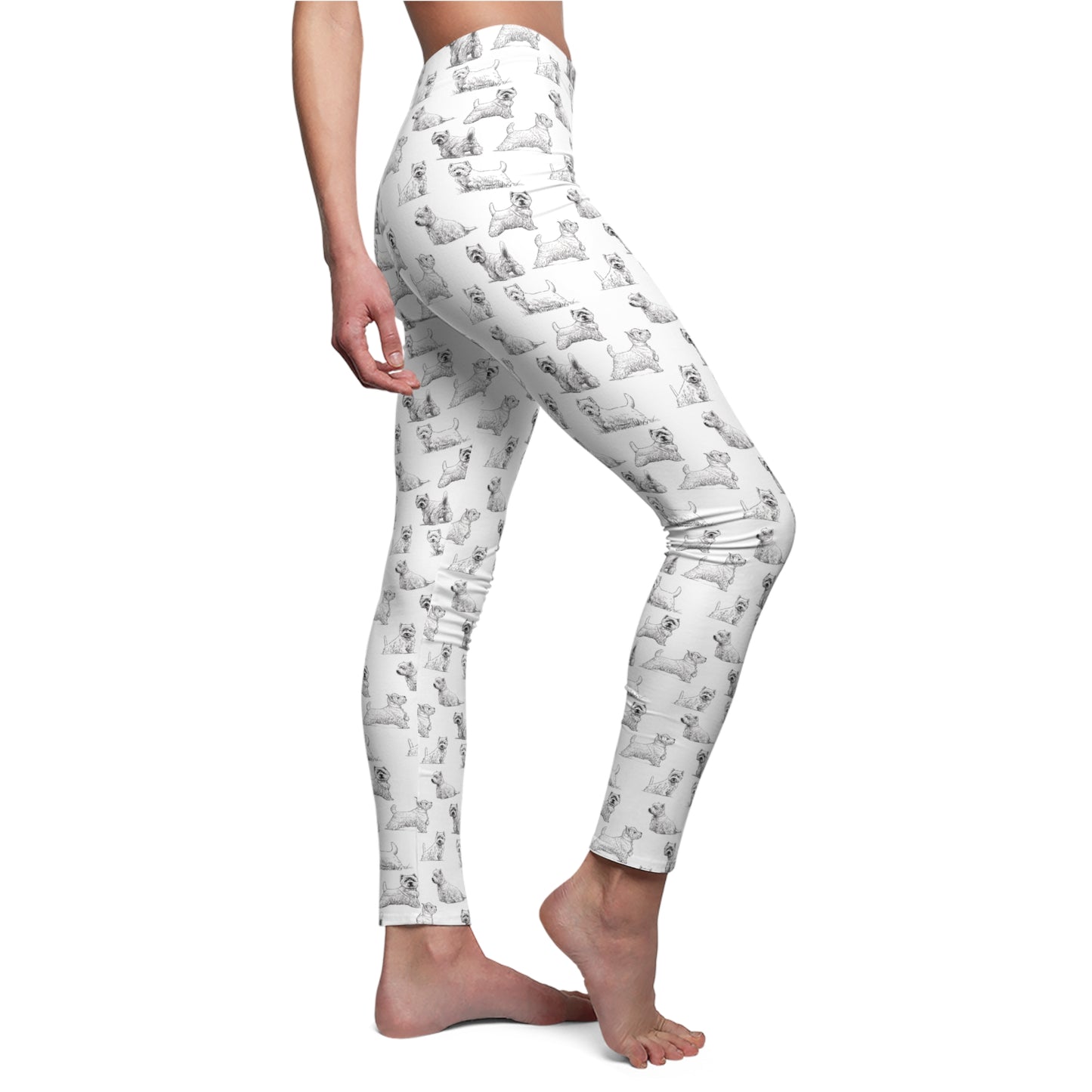 Westie Women's Cut & Sew Casual Leggings