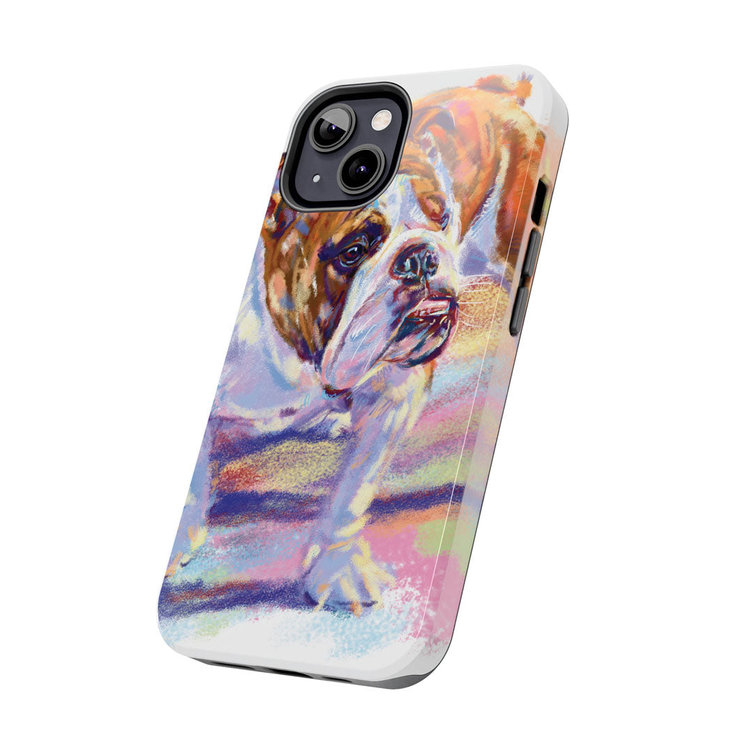 Bulldog Painting Tough Phone Cases