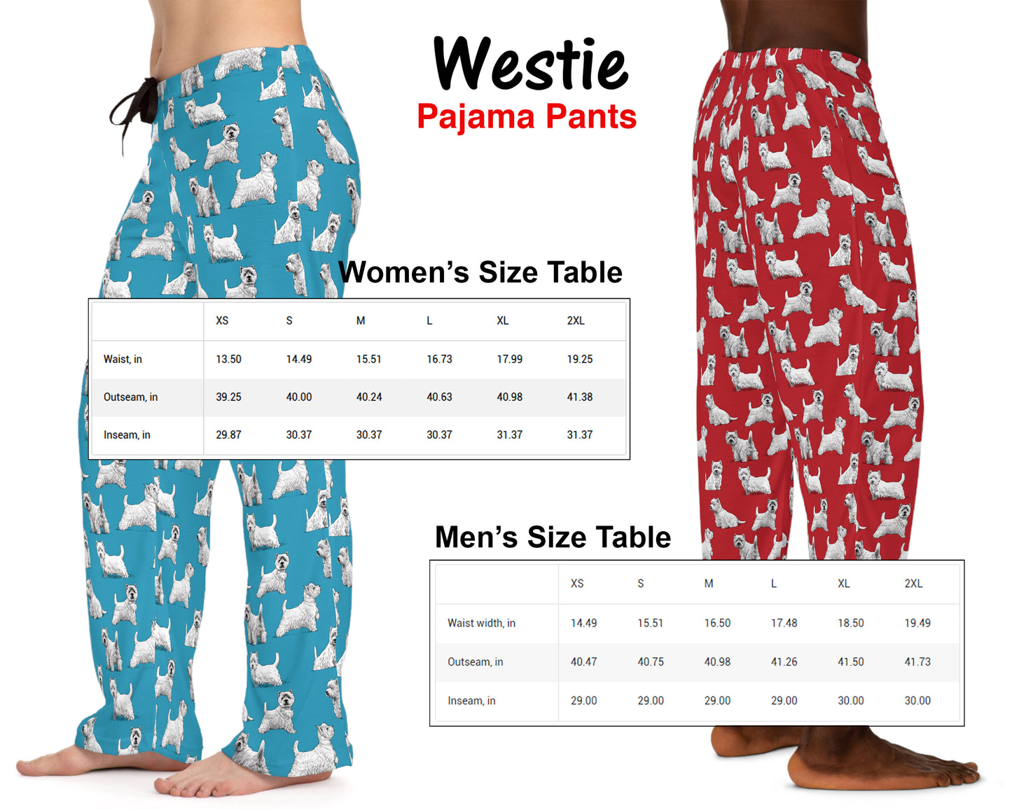 Westie Men's Pajama Pants