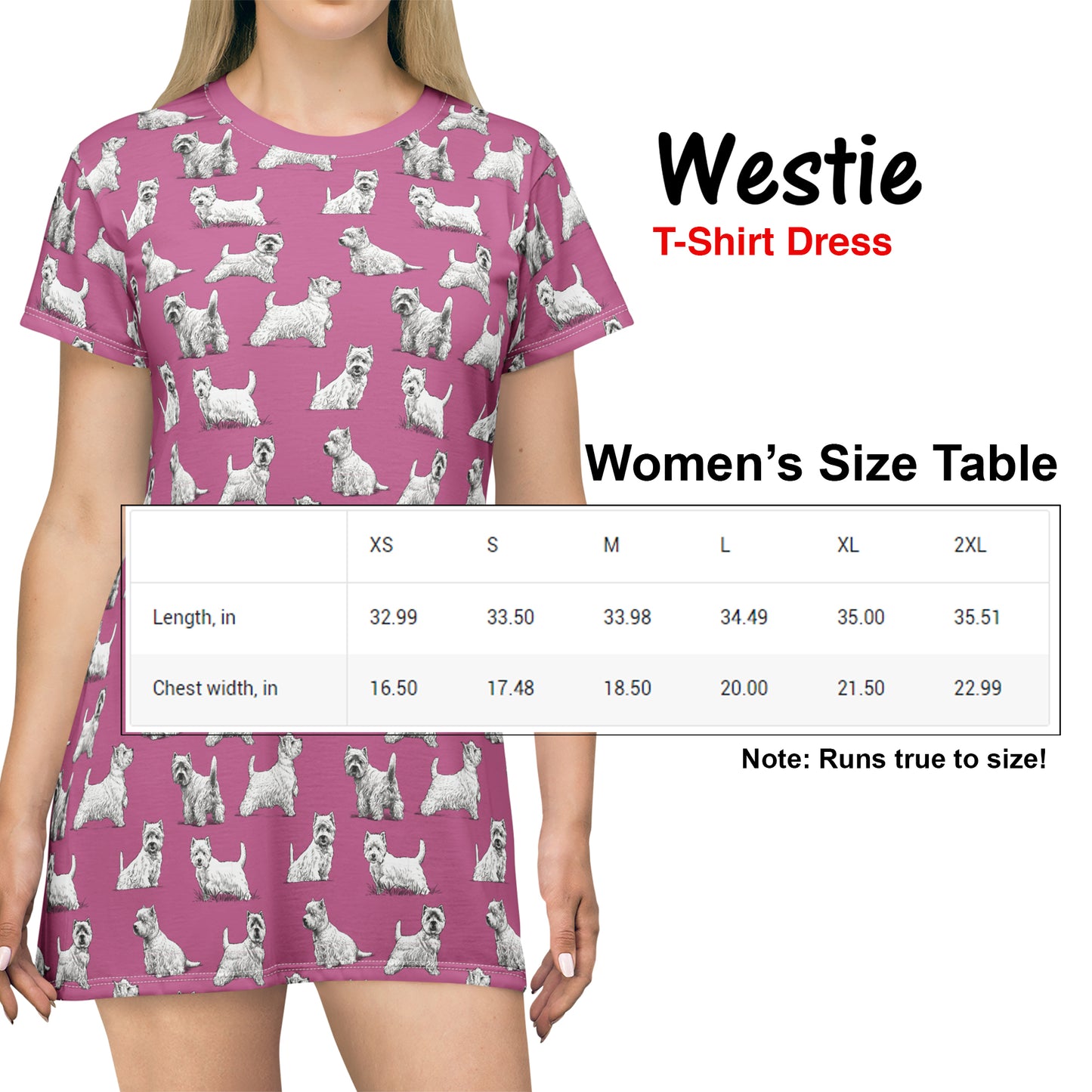 Westie T-Shirt Dress