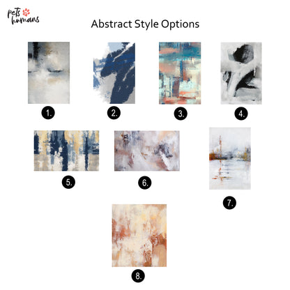 Custom Abstract Pet Portrait Canvas