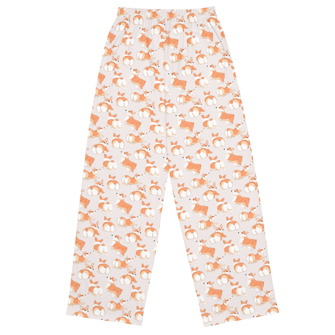 Corgi 'Talk To The Fluff' Unisex wide-leg pants