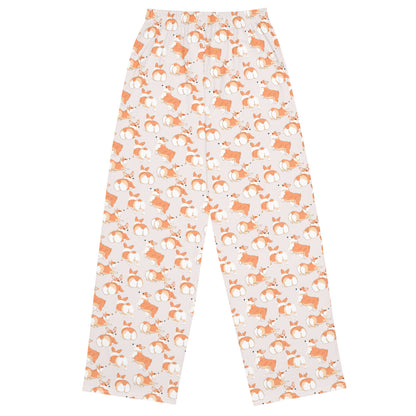 Corgi 'Talk To The Fluff' Unisex wide-leg pants