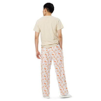 Corgi 'Talk To The Fluff' Unisex wide-leg pants