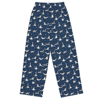 Doga French Bulldog Unisex Wide-Leg Pants