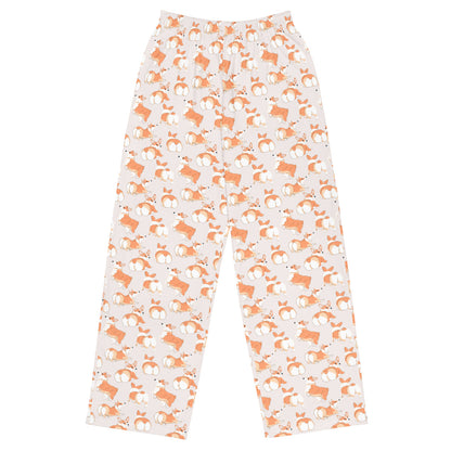 Corgi 'Talk To The Fluff' Unisex wide-leg pants