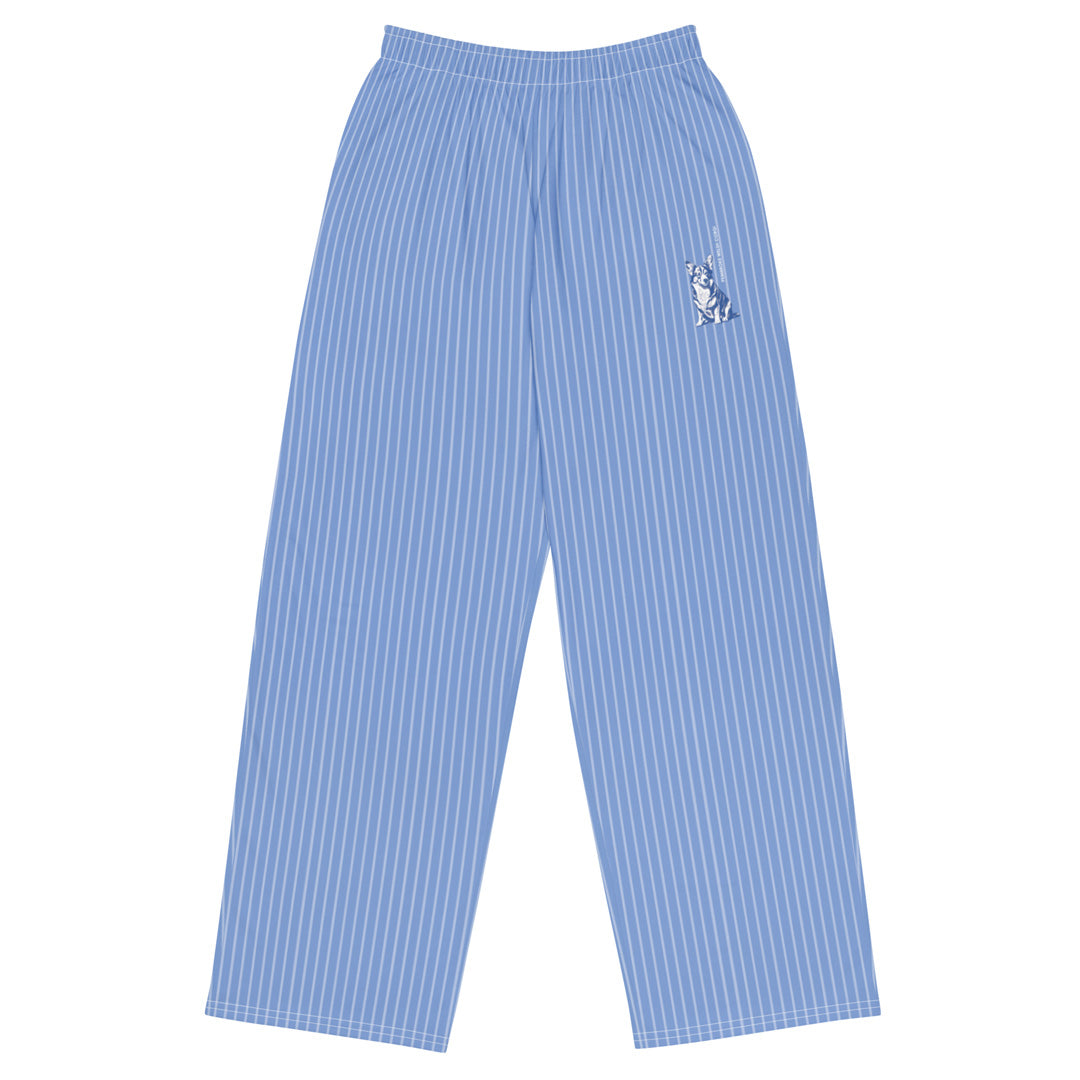 Corgi Unisex Wide-Leg Pants (Stripes)