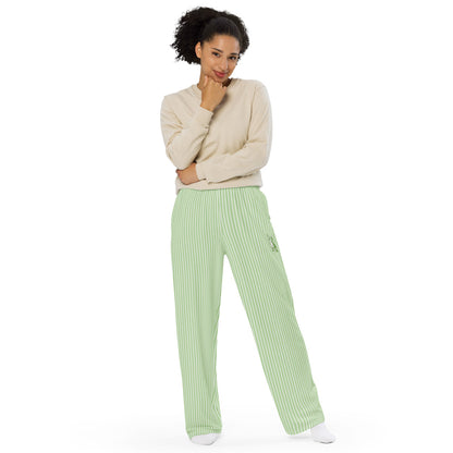 Corgi Unisex Wide-Leg Pants (Stripes)