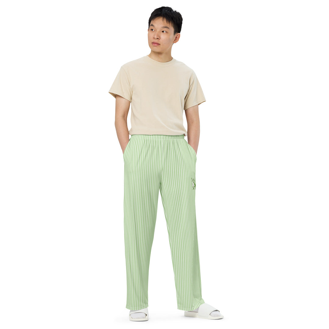 Corgi Unisex Wide-Leg Pants (Stripes)