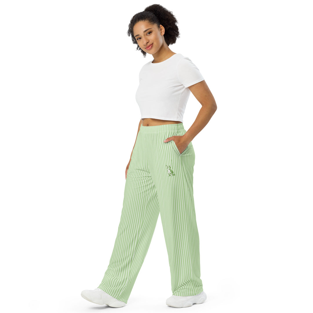 Corgi Unisex Wide-Leg Pants (Stripes)