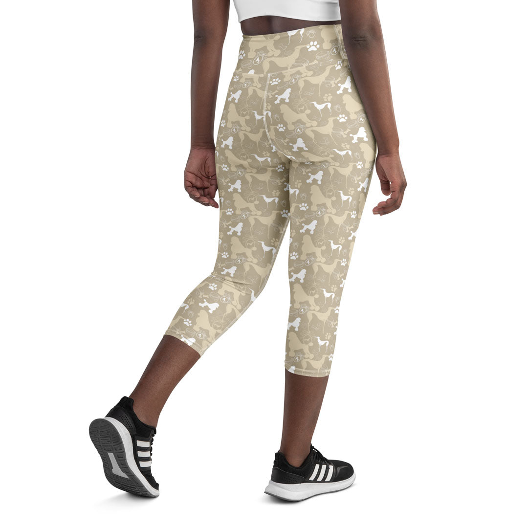 Poodle-Style Yoga Capri Leggings