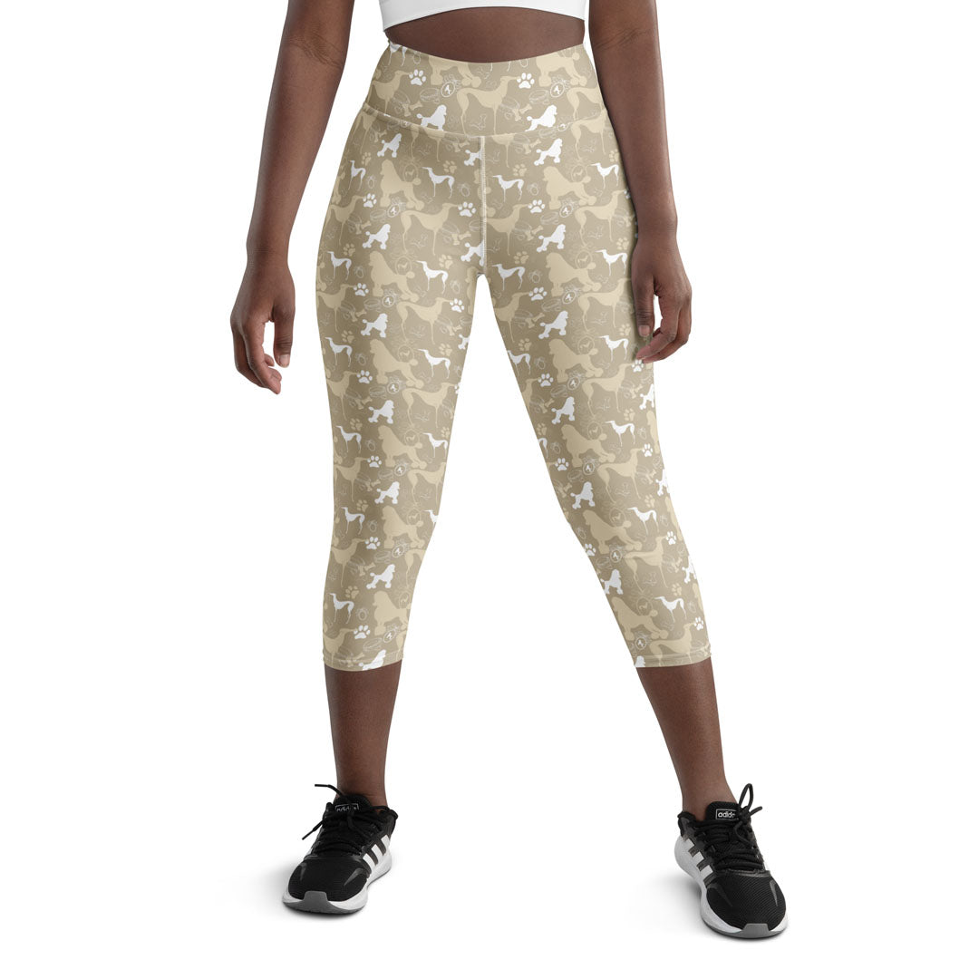 Poodle-Style Yoga Capri Leggings