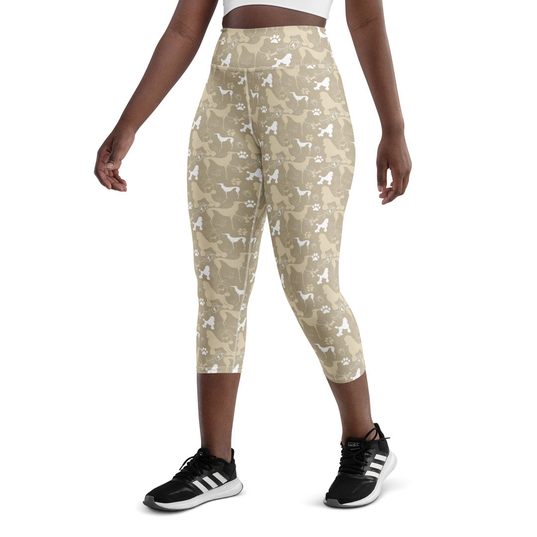 Poodle-Style Yoga Capri Leggings