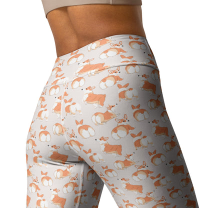 Corgi 'Talk To The Fluff' Yoga Leggings