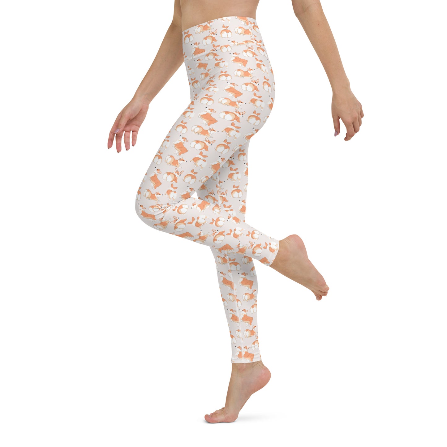 Corgi 'Talk To The Fluff' Yoga Leggings