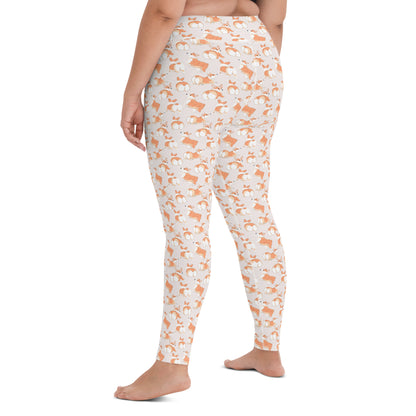 Corgi 'Talk To The Fluff' Yoga Leggings