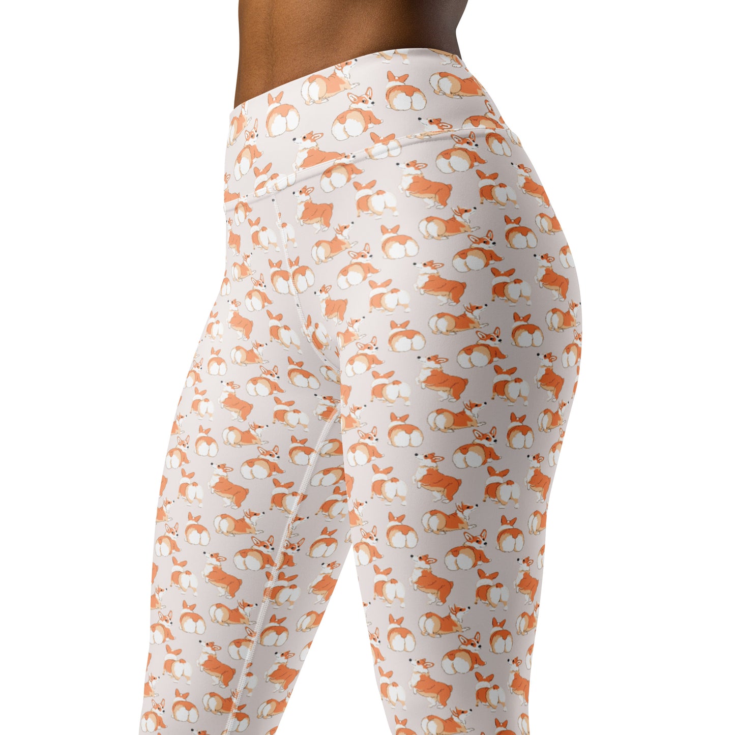 Corgi 'Talk To The Fluff' Yoga Leggings