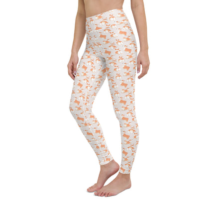 Corgi 'Talk To The Fluff' Yoga Leggings