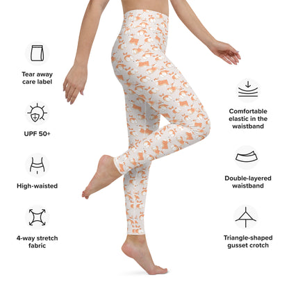 Corgi 'Talk To The Fluff' Yoga Leggings